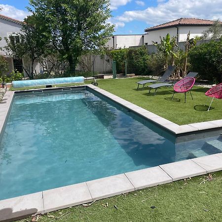 Appartement Rez De Chaussee Maison Independant Avec Piscine Saint-Christol-lès-Alès Exterior foto